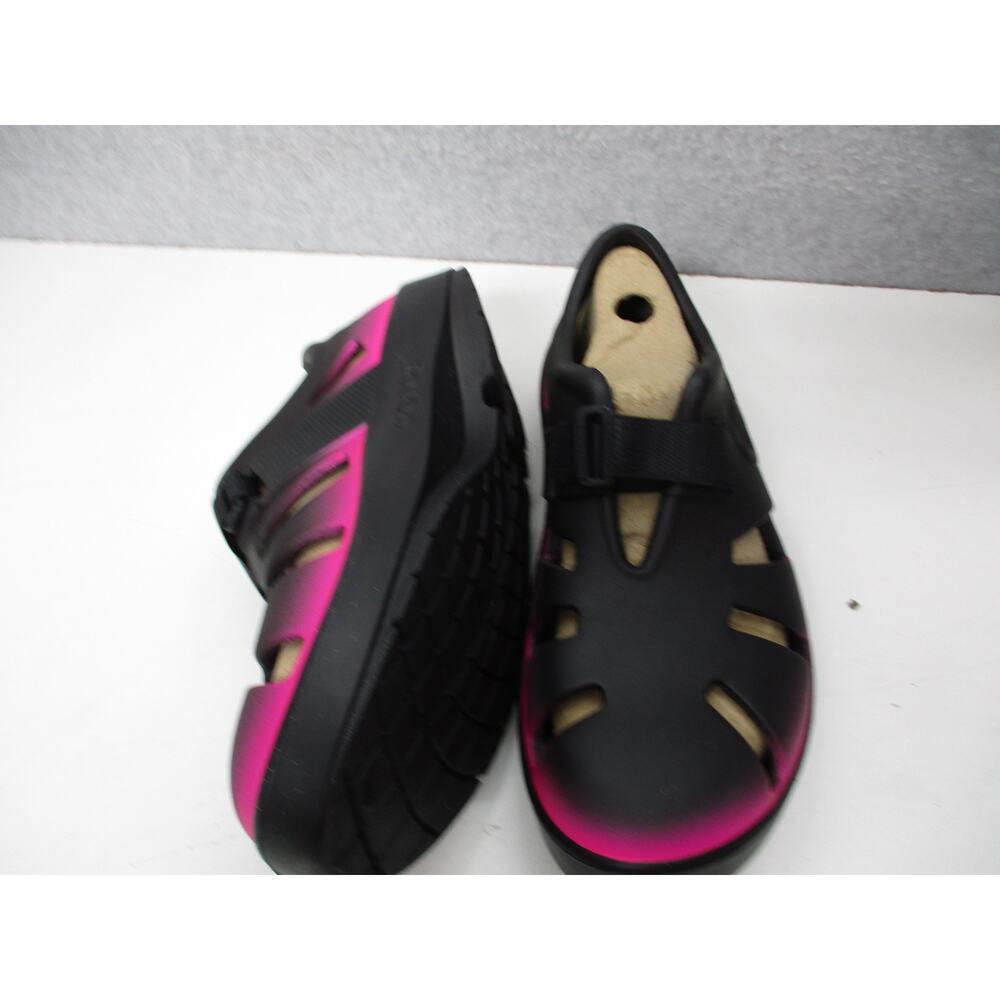Oofos Oocandoo Womens Sz 10 Recovery Shoes Sandals Pink Black - Picture 4 of 7